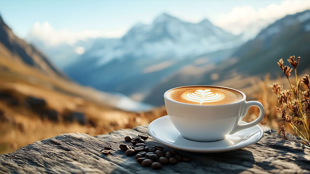 Alpenkaffee Geschmack der Berge in jeder Tasse Kaffee